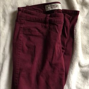 Maroon Hollister Jeans